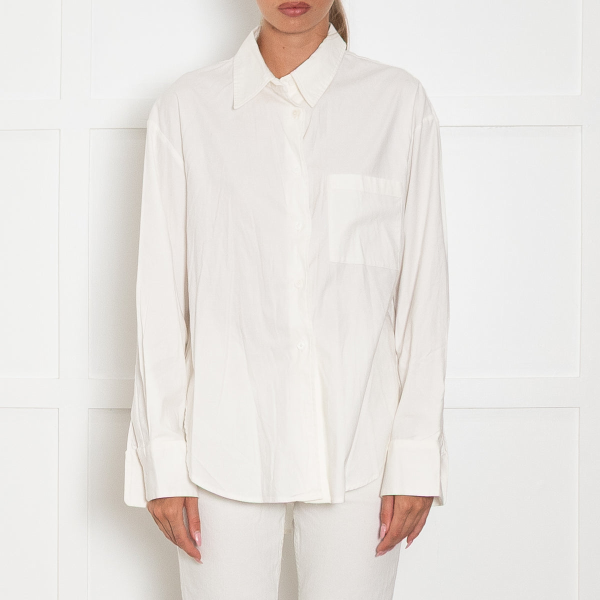 Reformation White Cotton Shirt