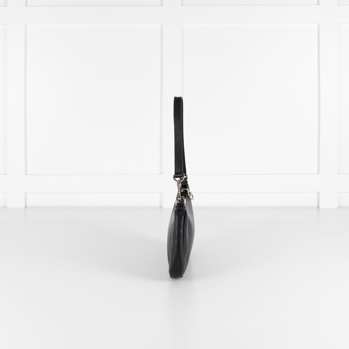 Longchamp Black Leather Shoulder Bag