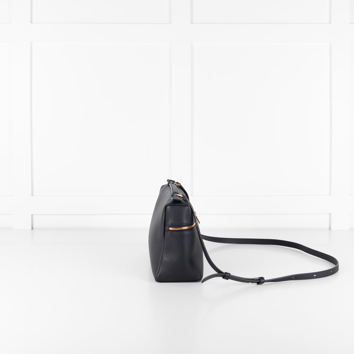 Loro Piana Navy Grained Calfskin Extra Pocket L27 Bag
