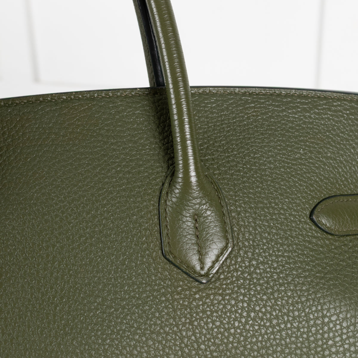 Hermes Vert Chartreuse Togo Birkin 35 Bag