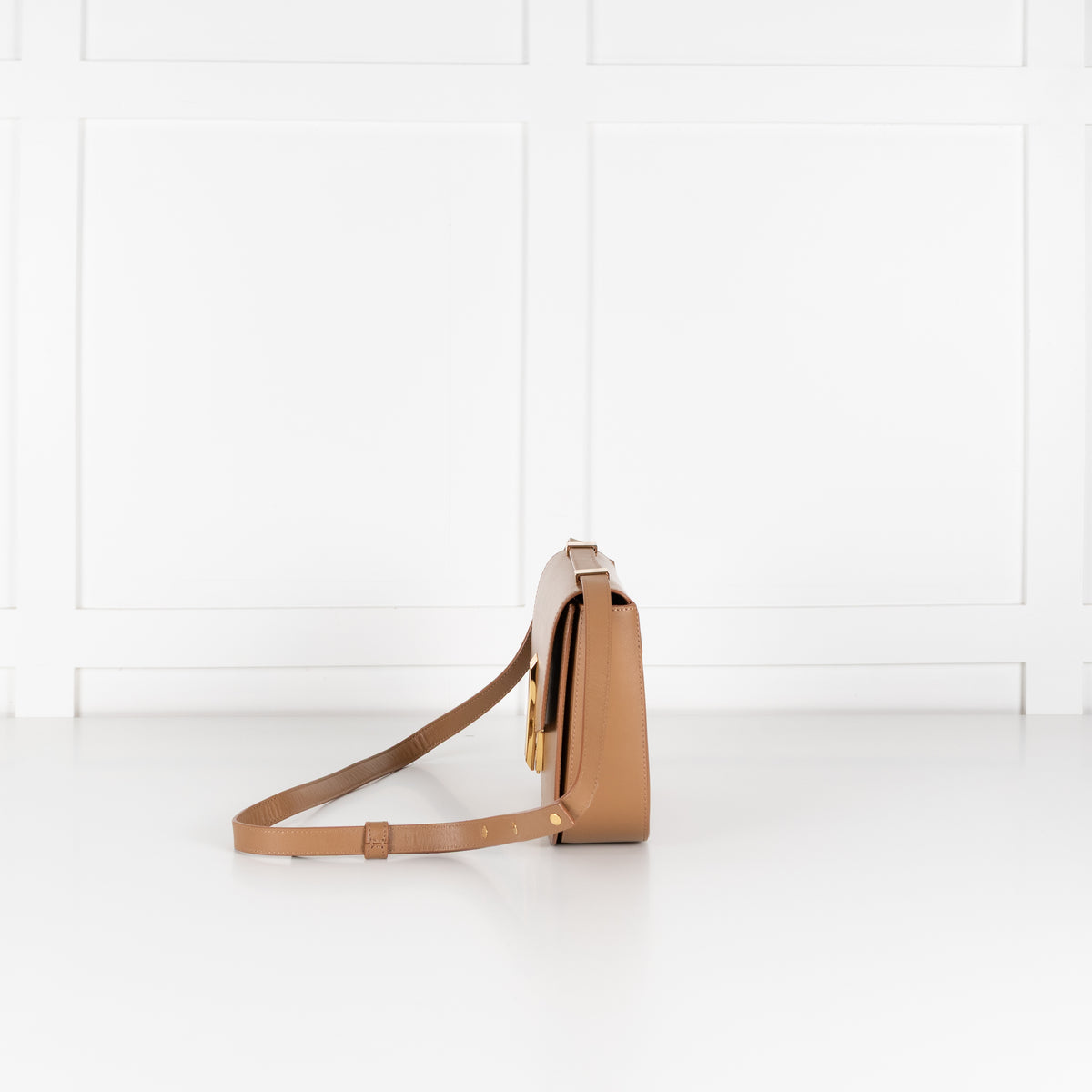 Demellier The Vancouver Toffee Leather Crossbody Bag
