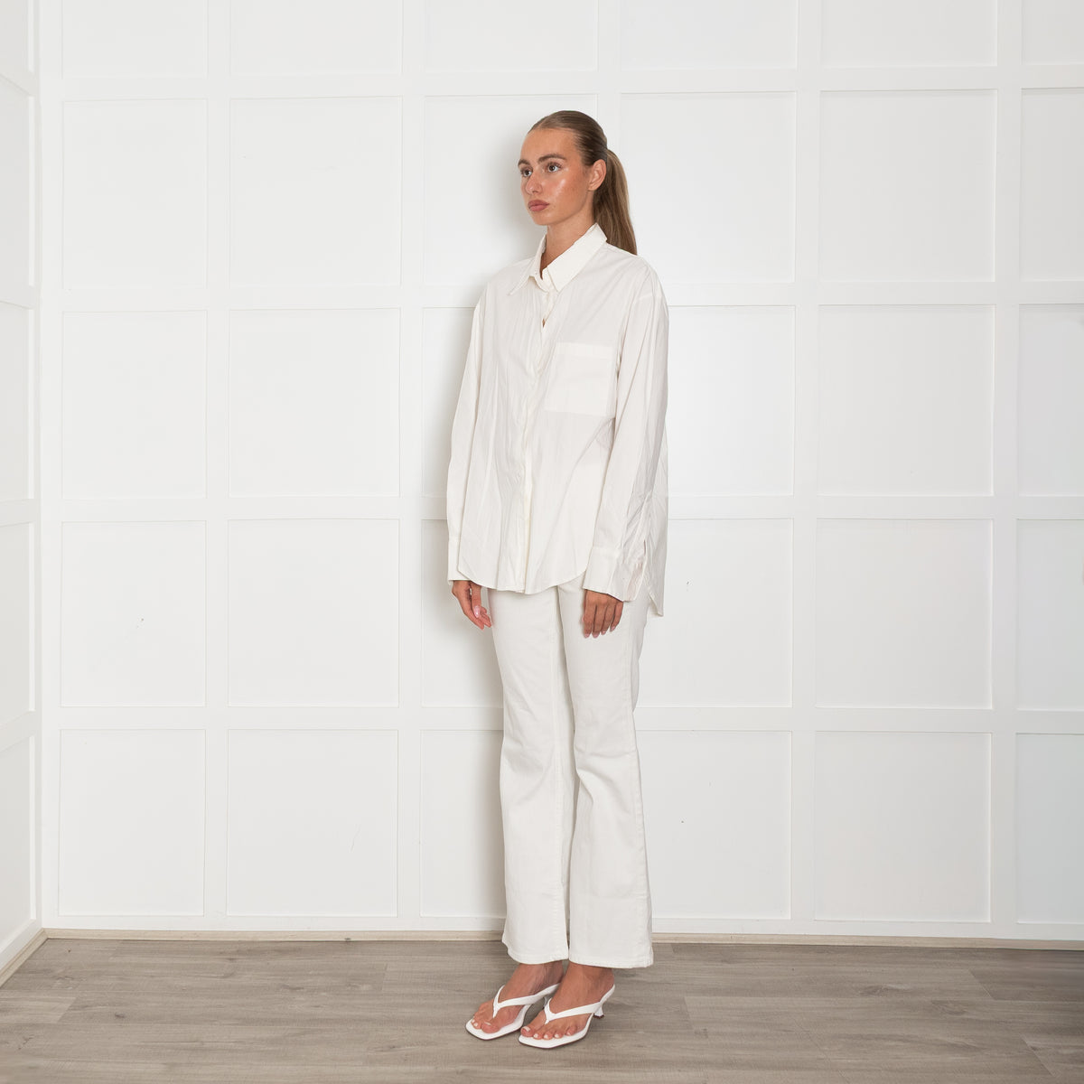 Reformation White Cotton Shirt