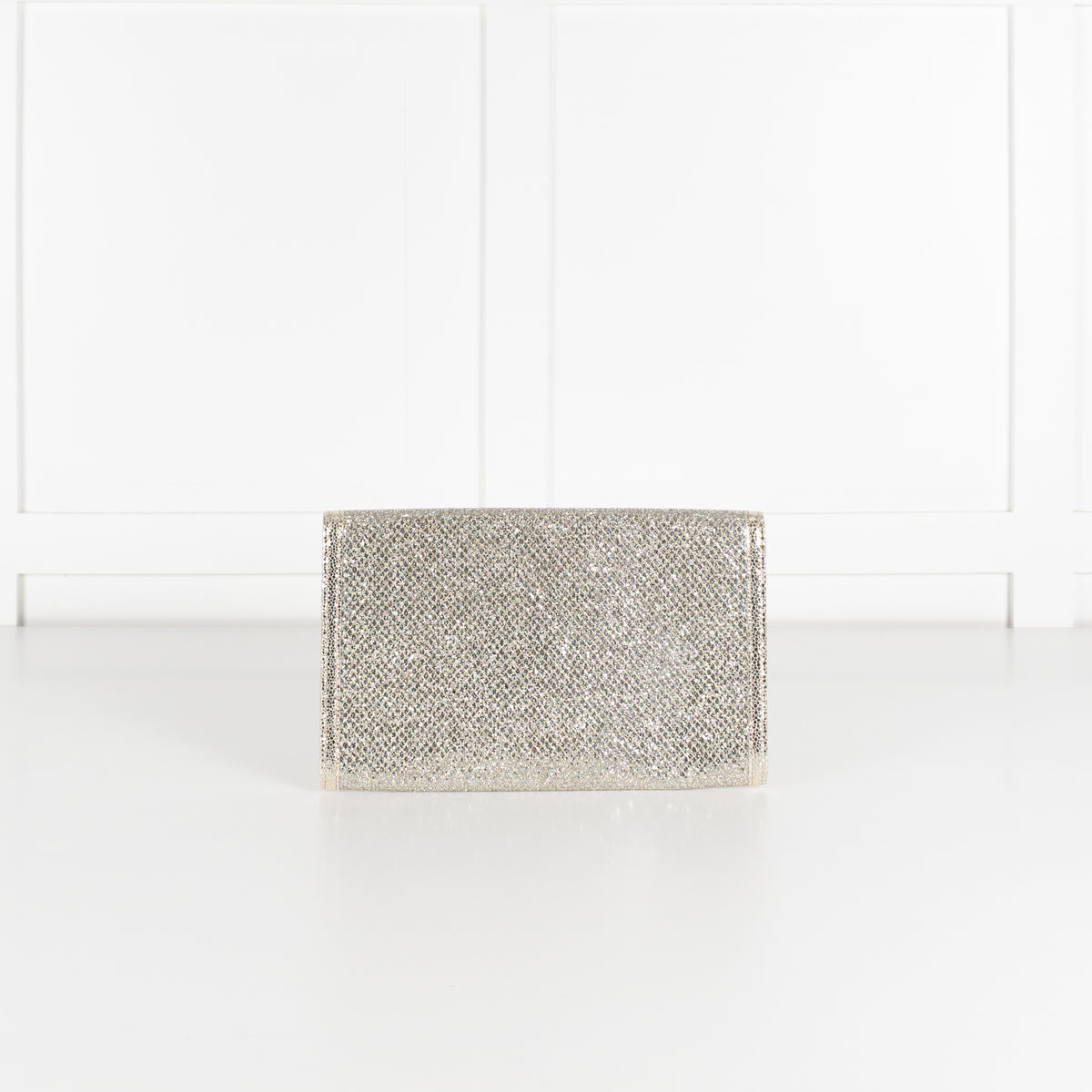 Jimmy Choo Silver and Gold Fold Over Clutch