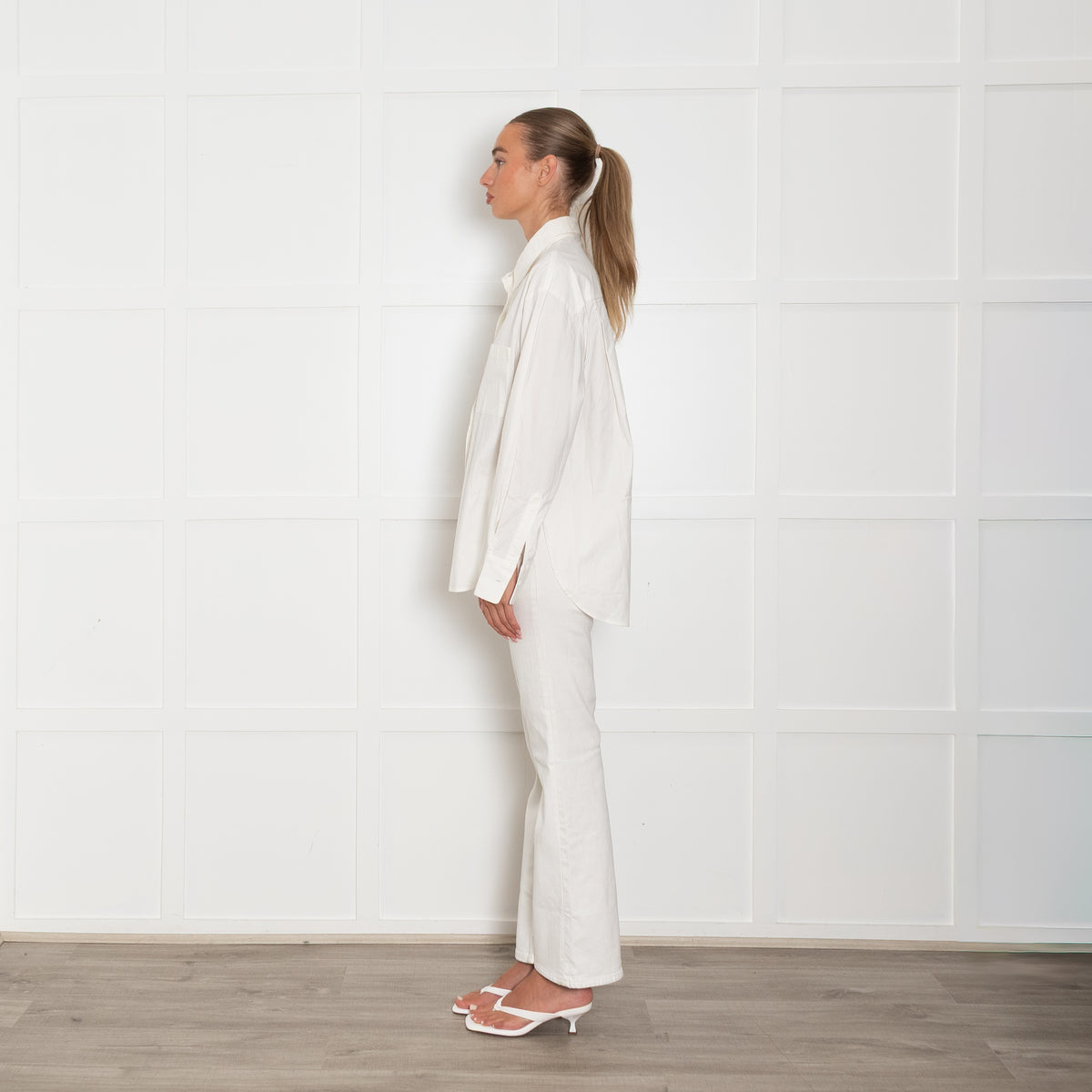 Reformation White Cotton Shirt