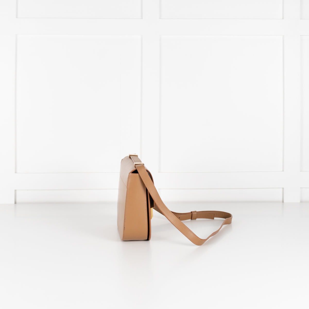 Demellier The Vancouver Toffee Leather Crossbody Bag