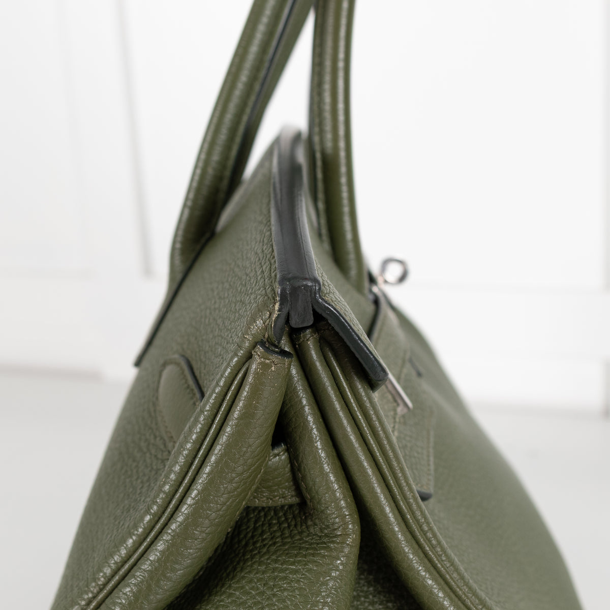 Hermes Vert Chartreuse Togo Birkin 35 Bag