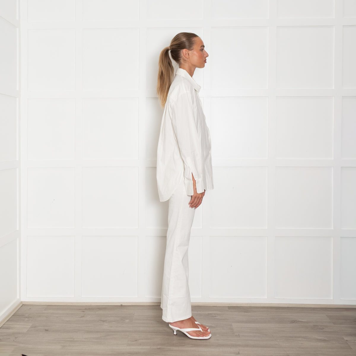 Reformation White Cotton Shirt