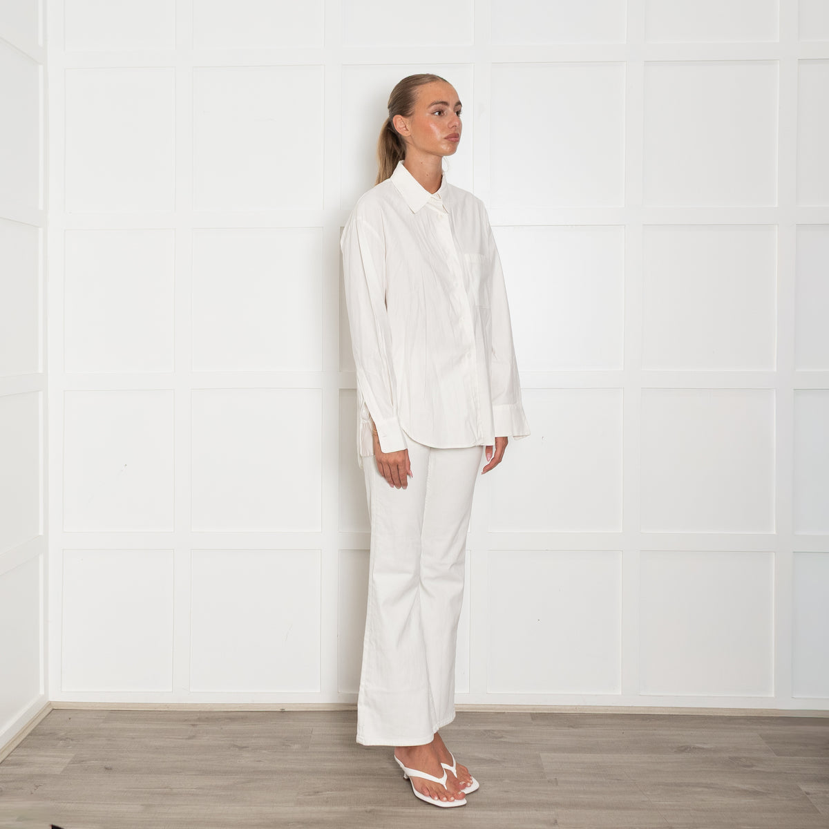 Reformation White Cotton Shirt