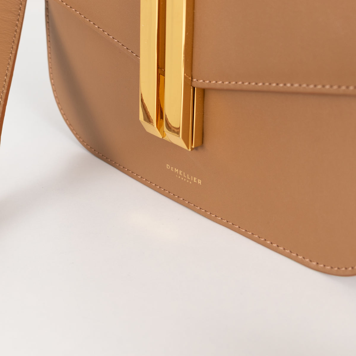 Demellier The Vancouver Toffee Leather Crossbody Bag