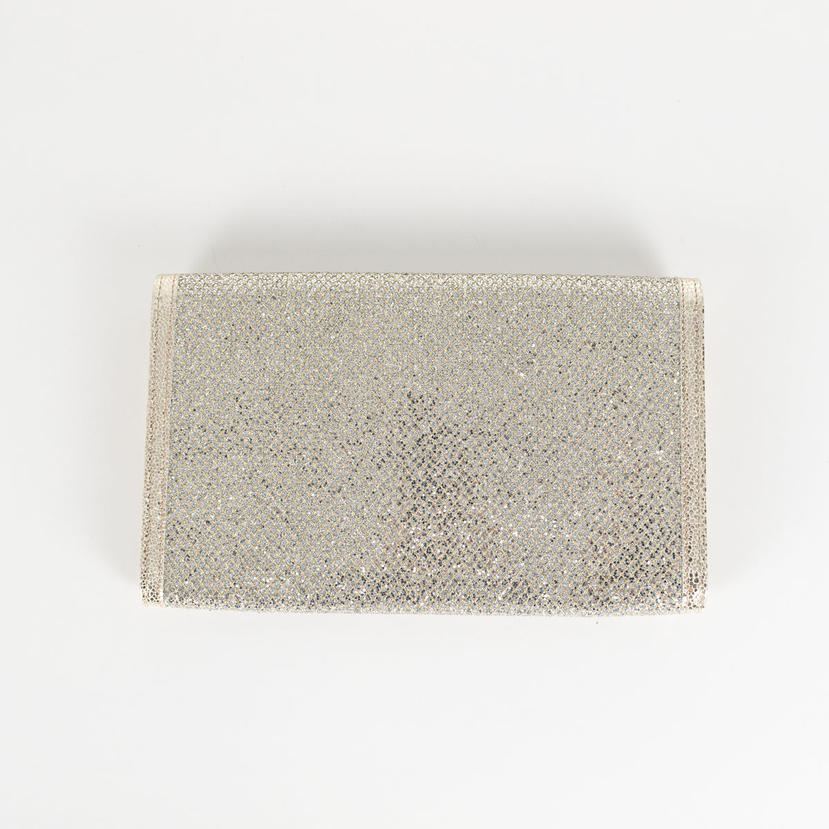 Jimmy Choo Silver and Gold Fold Over Clutch