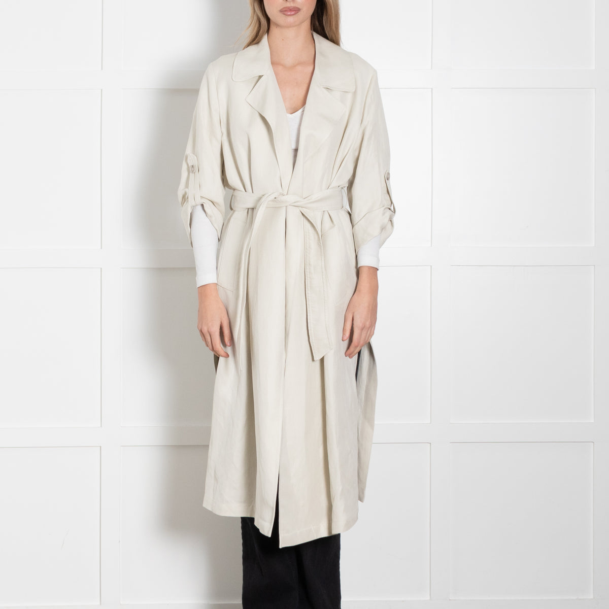 Marella Stone Belted Trench Coat