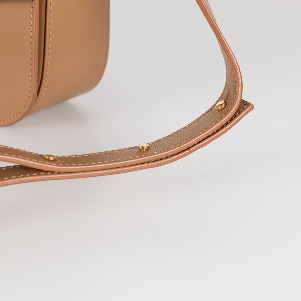 Demellier The Vancouver Toffee Leather Crossbody Bag
