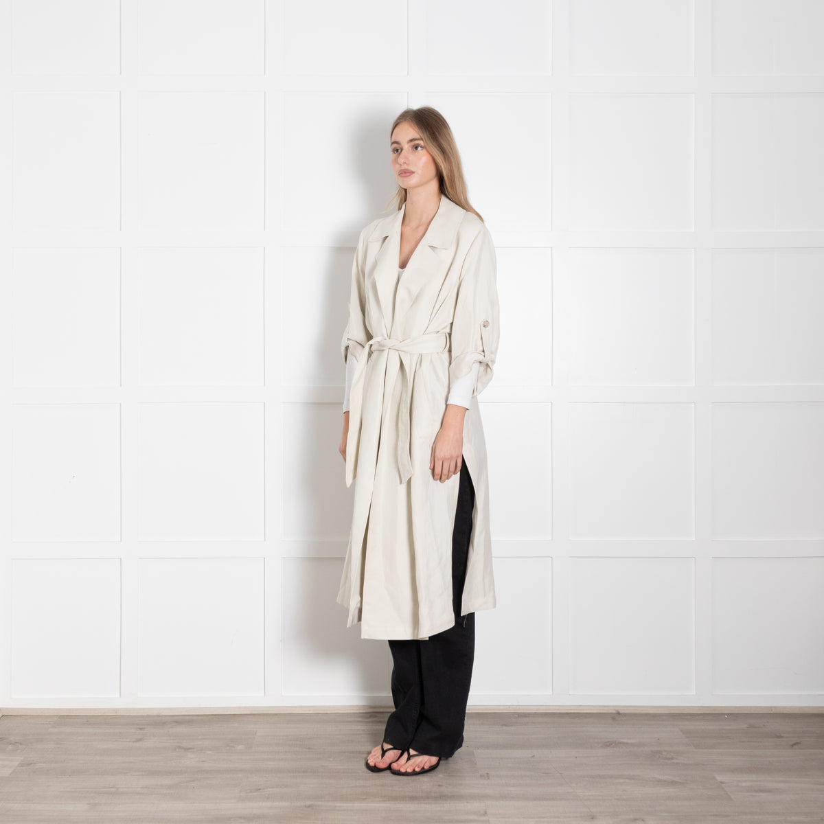 Marella Stone Belted Trench Coat