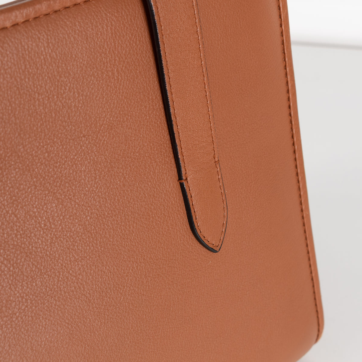 Strathberry Tan Leather Gold Bar Handbag