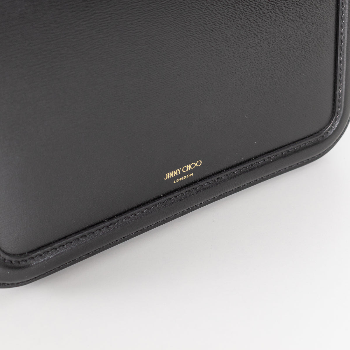 Jimmy Choo Black Leather Diamond Leather Crossbody Bag