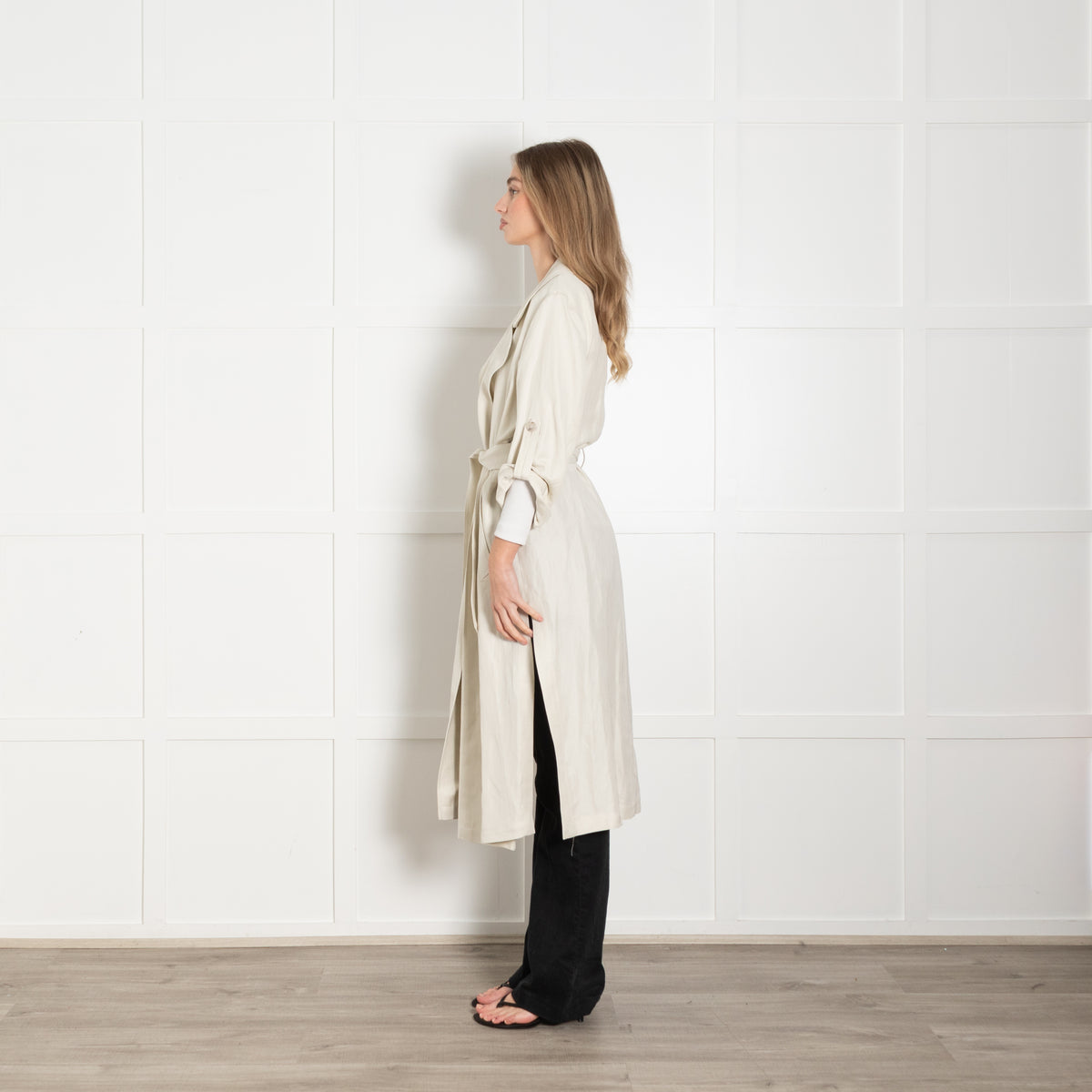 Marella Stone Belted Trench Coat
