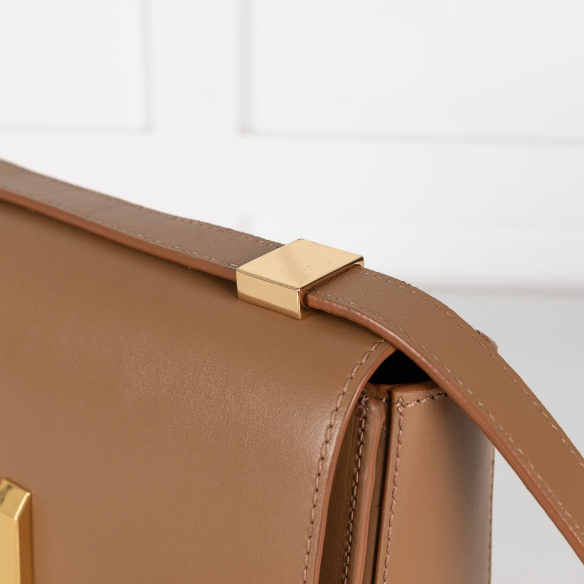 Demellier The Vancouver Toffee Leather Crossbody Bag
