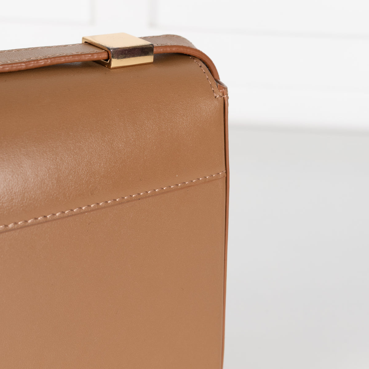 Demellier The Vancouver Toffee Leather Crossbody Bag