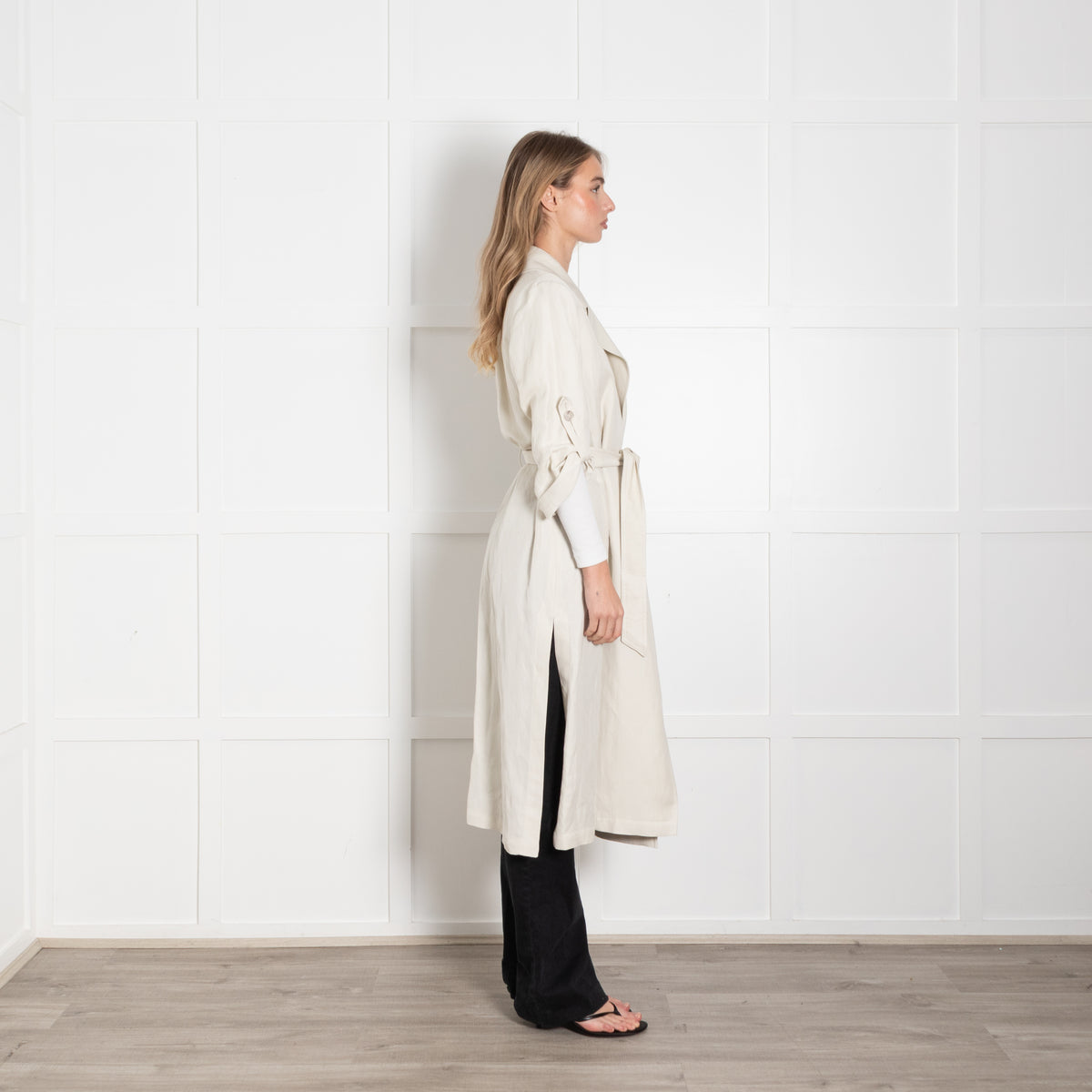 Marella Stone Belted Trench Coat