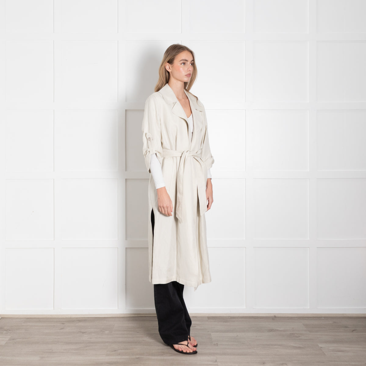 Marella Stone Belted Trench Coat