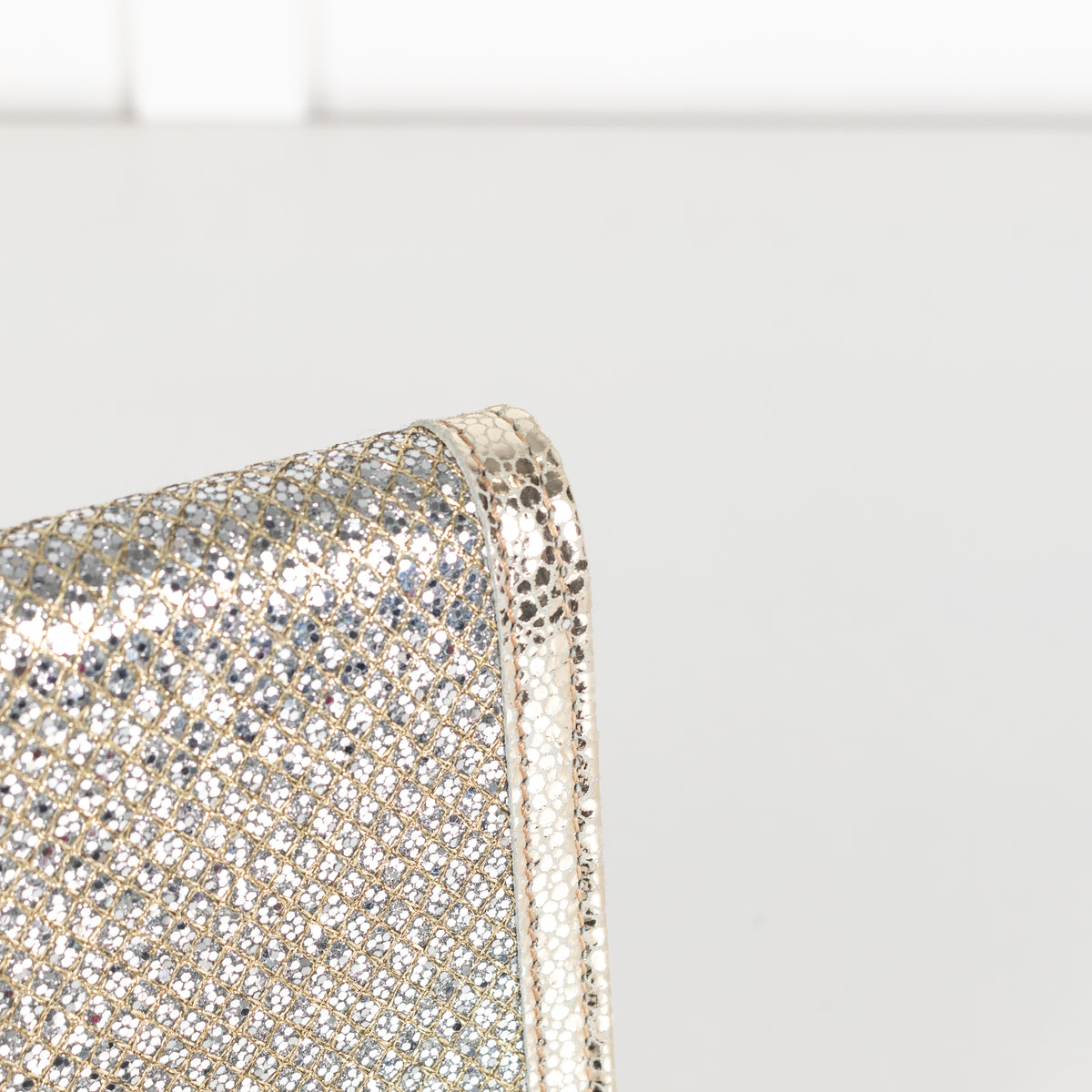Jimmy Choo Silver and Gold Fold Over Clutch