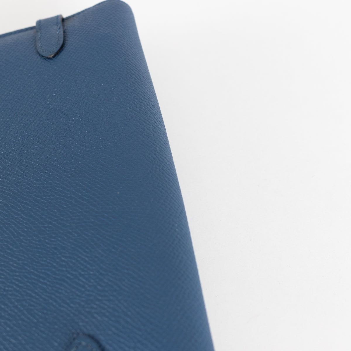 Hermes Blue Epsom Leather Kelly Long Wallet