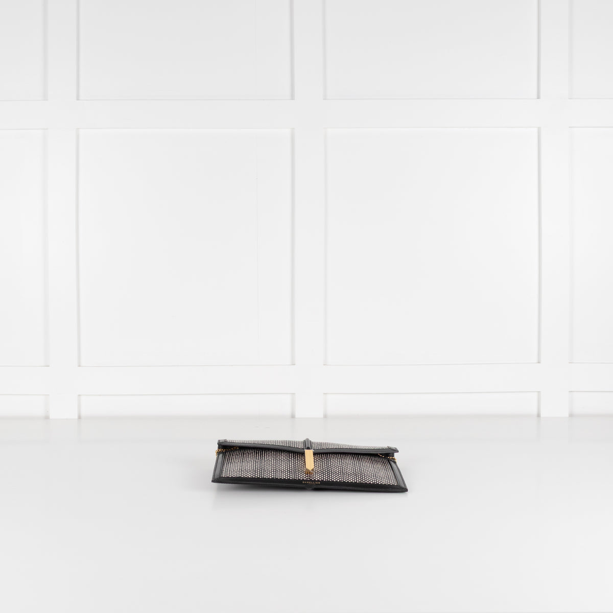 DeMellier Tokyo Embossed Black and White Clutch