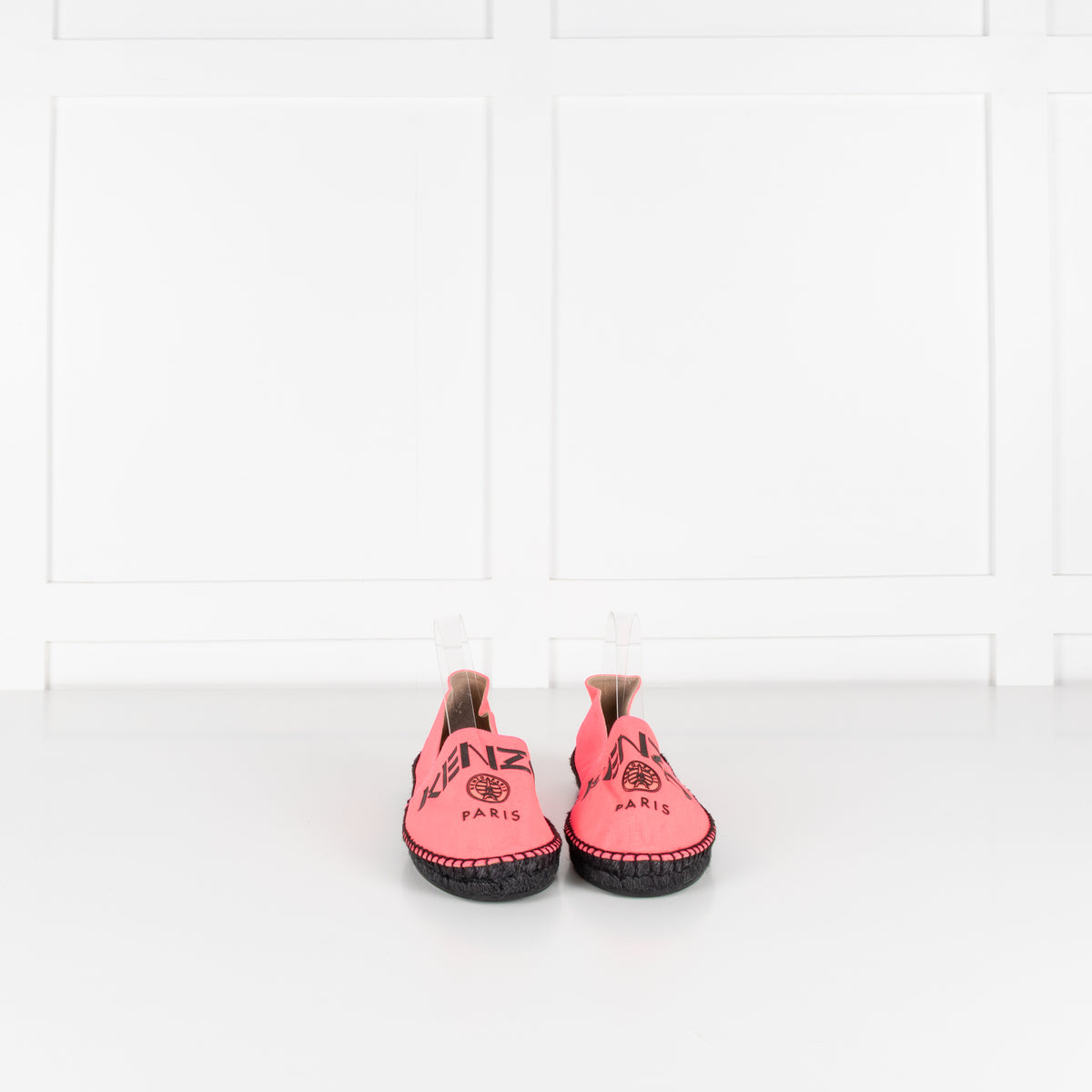 Kenzo Neon Pink Flat Espadrilles