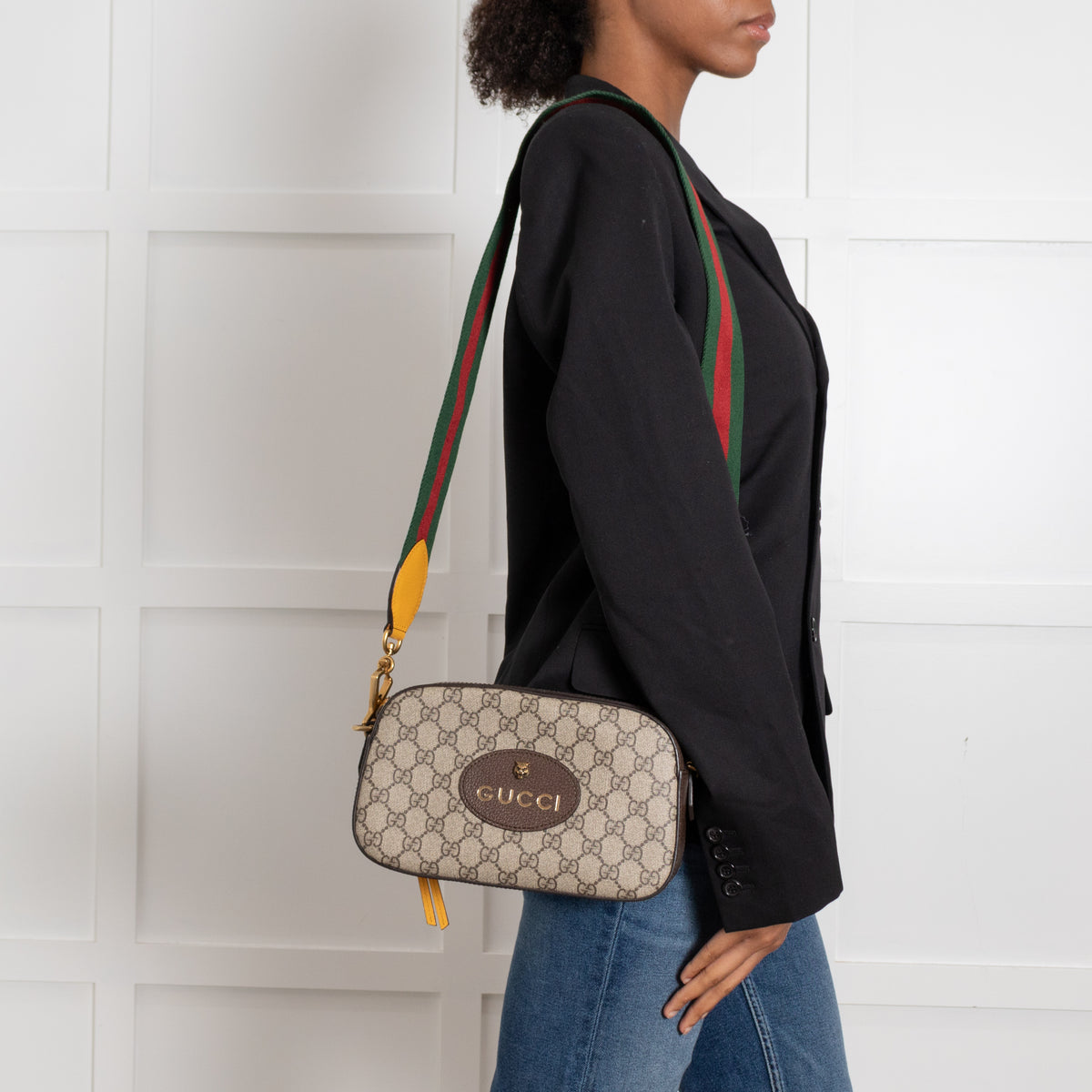 Gucci Brown GG Supreme Neo Vintage Camera Bag