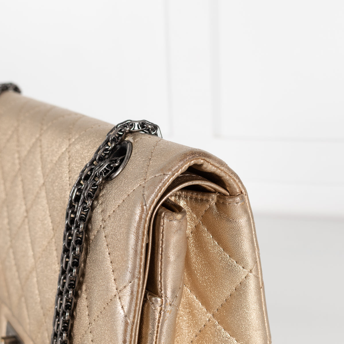Chanel (2014) Gold Reissue Mademoiselle Maxi Double Flap