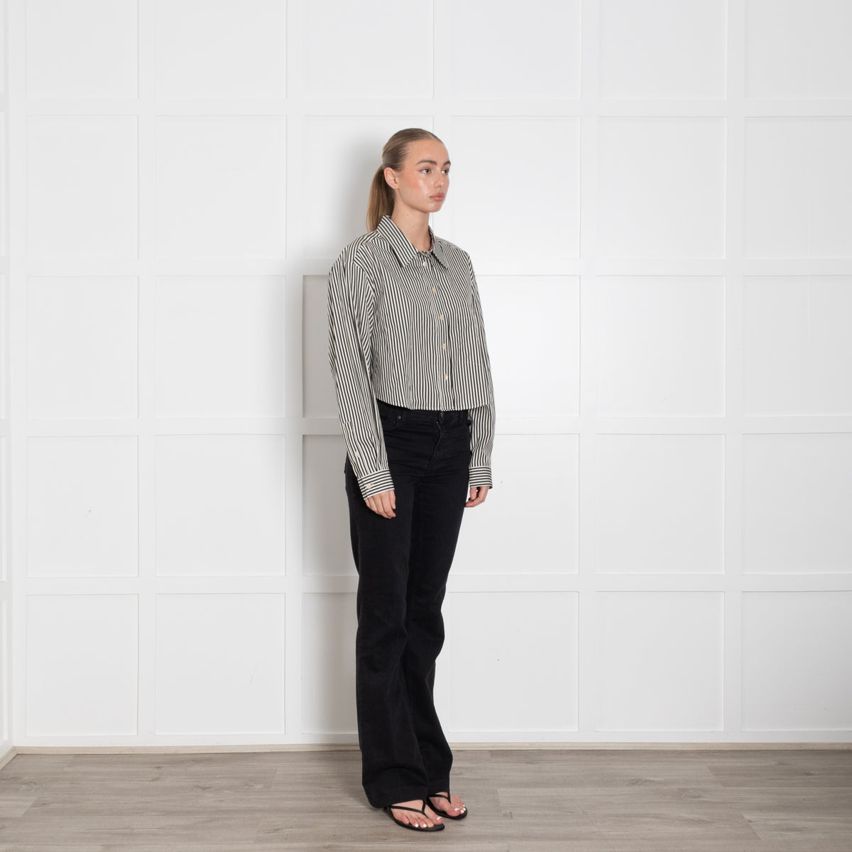 Isabel Marant Etoile Fleora Crop Shirt Stripe