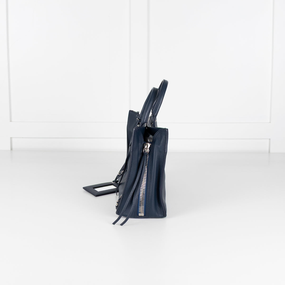 Balenciaga Navy Blue A6 Papier Moto Tote