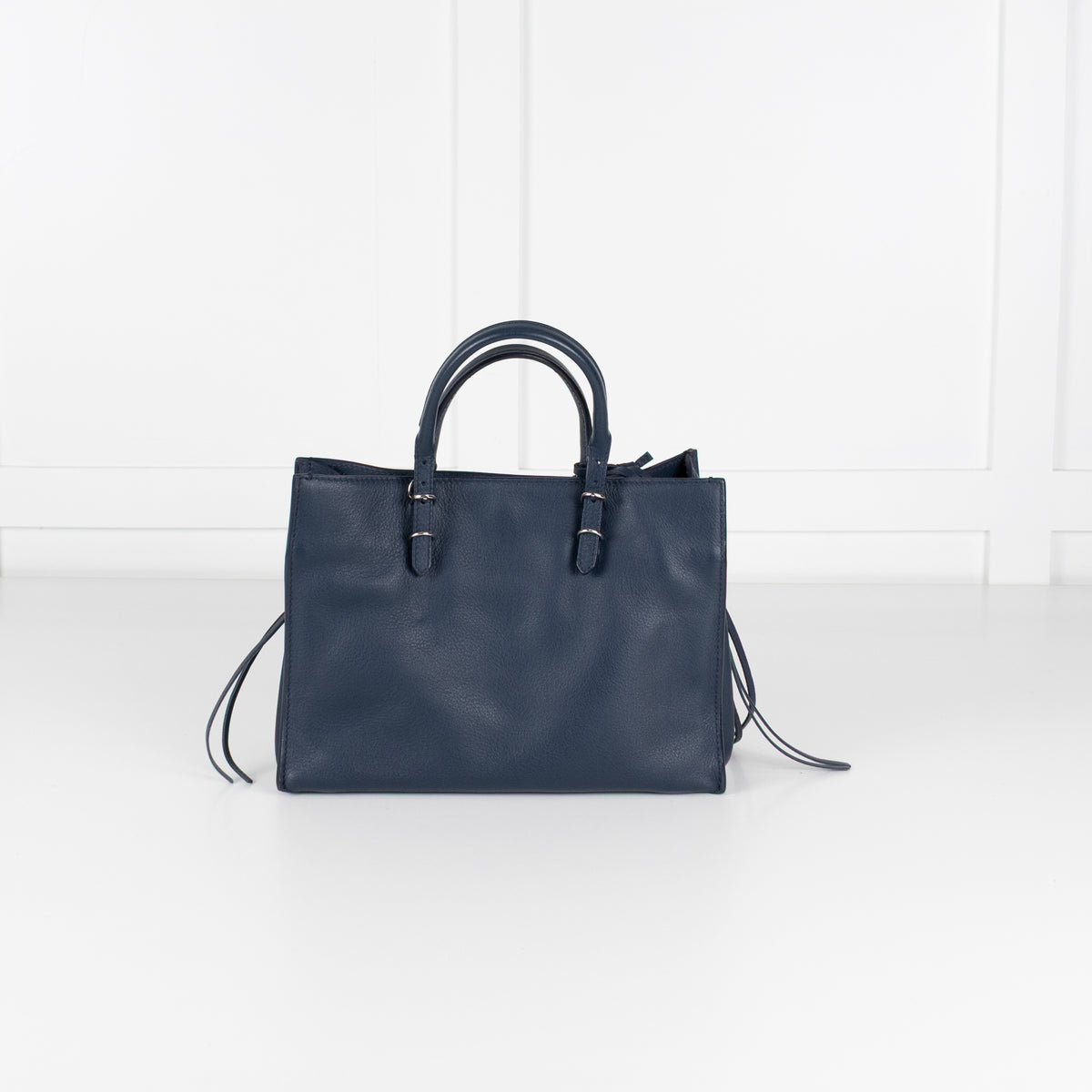 Balenciaga Navy Blue A6 Papier Moto Tote