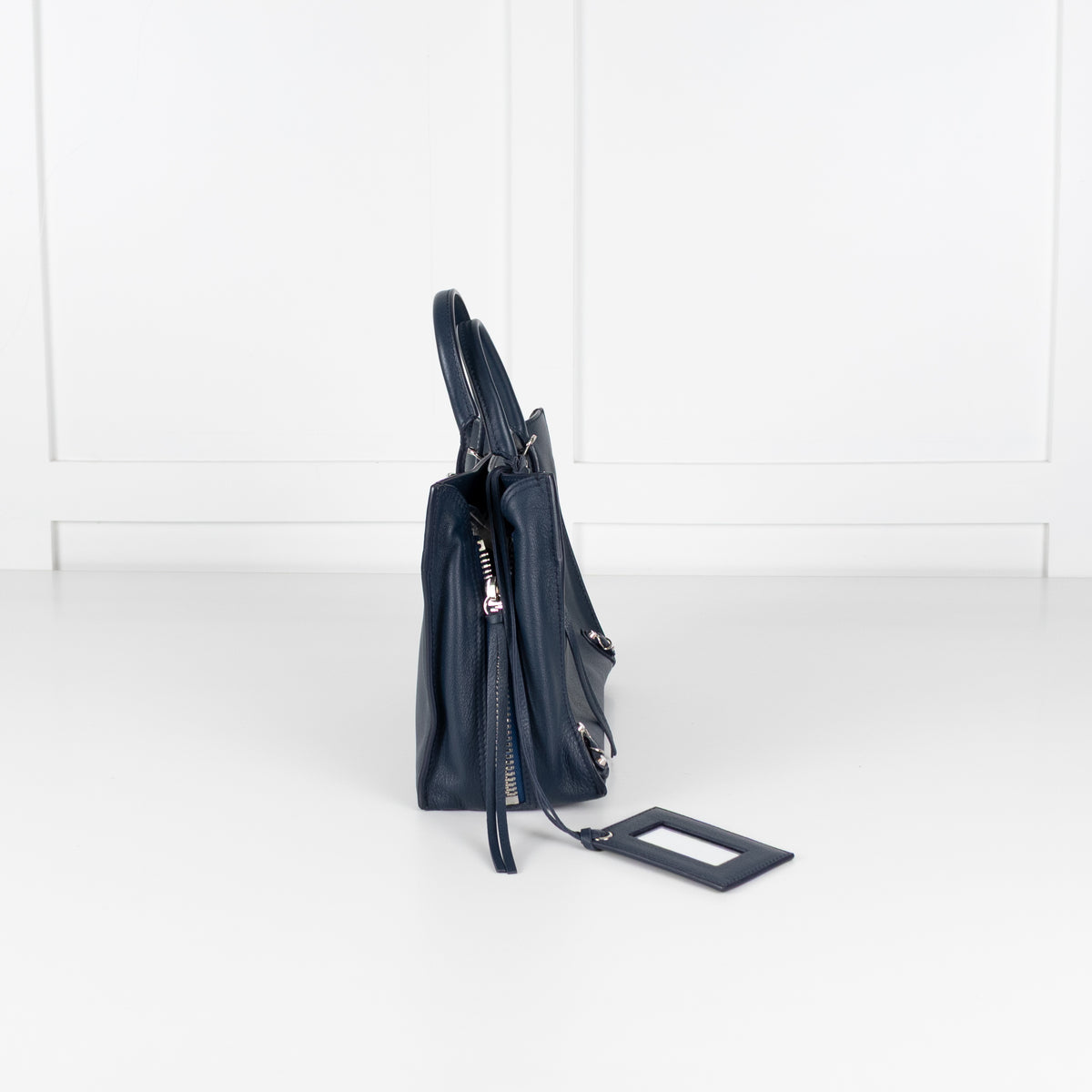 Balenciaga Navy Blue A6 Papier Moto Tote