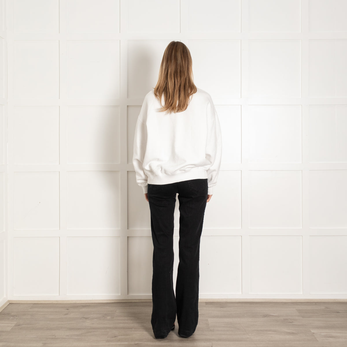 Rotate Birger Christensen White Logo Sweatshirt