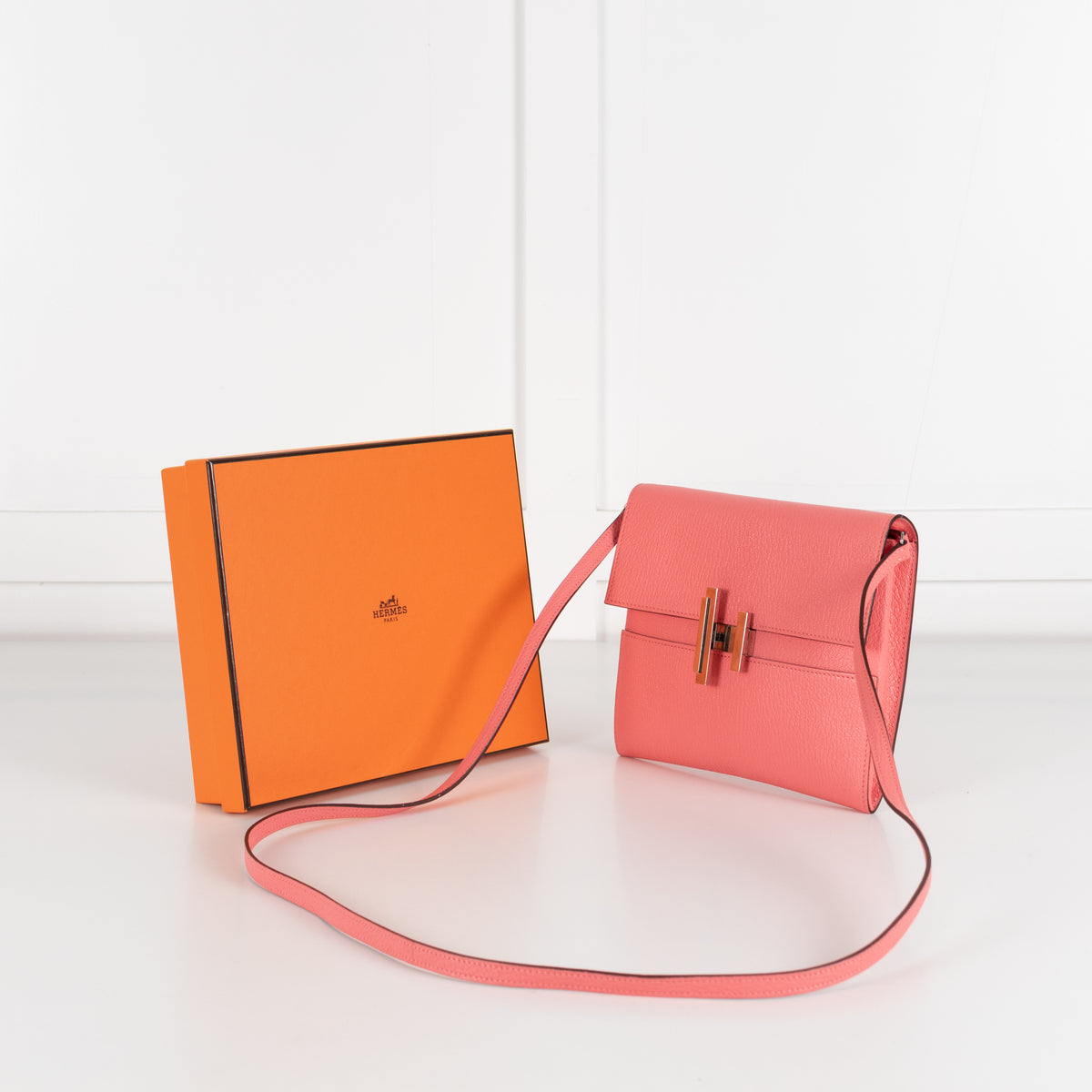 Hermes Rose d'Ete Chevre Cinhetic To Go Wallet