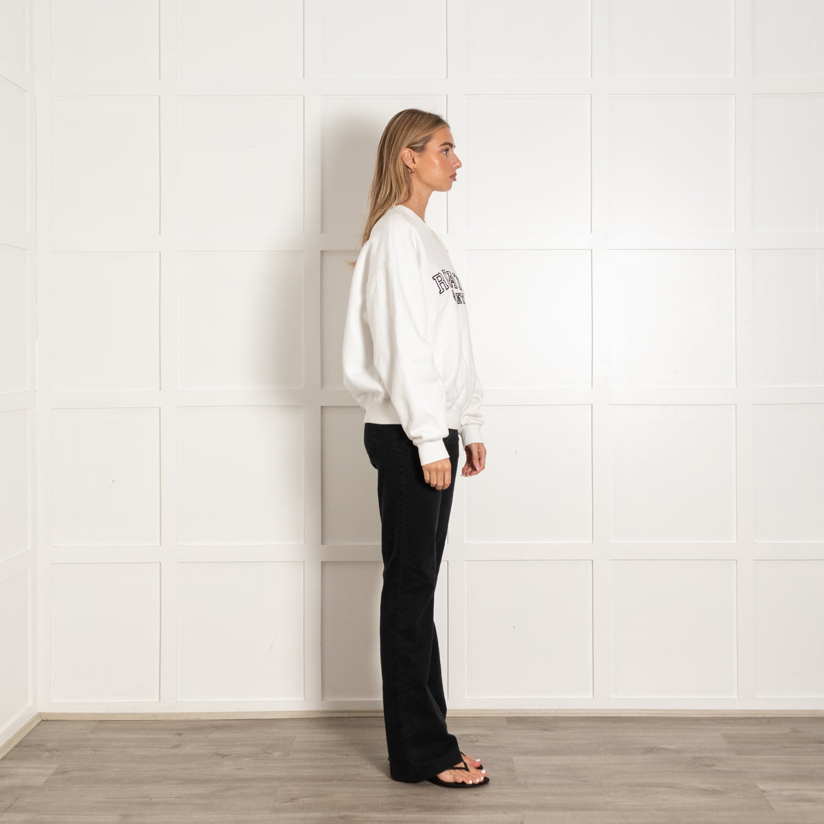 Rotate Birger Christensen White Logo Sweatshirt
