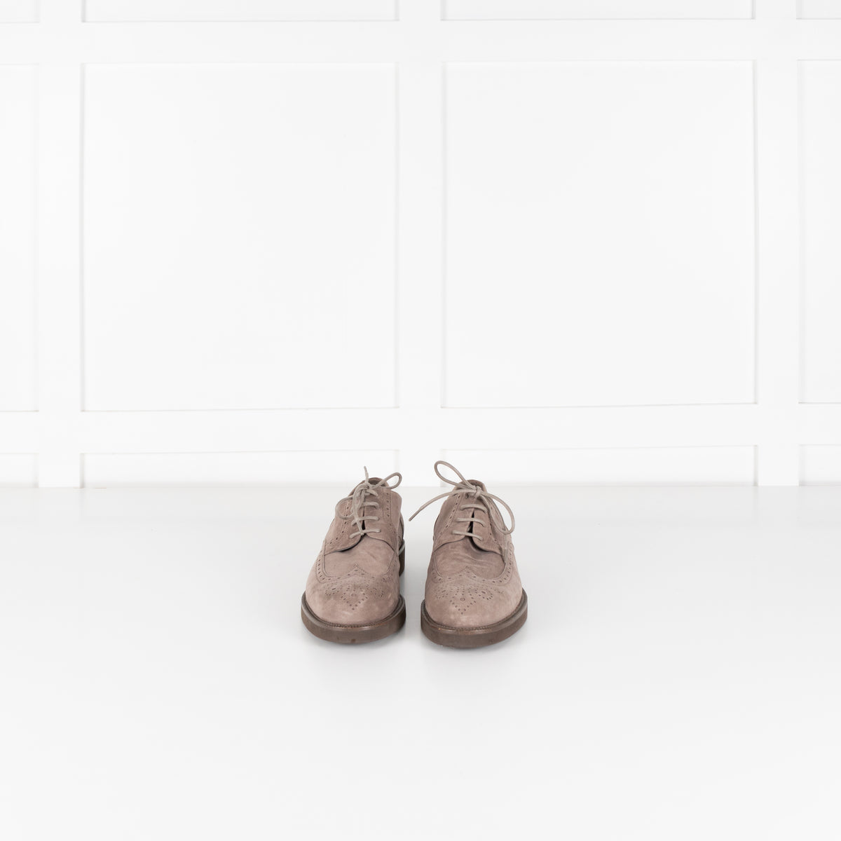 Loro Piana Grey Suede Brogue