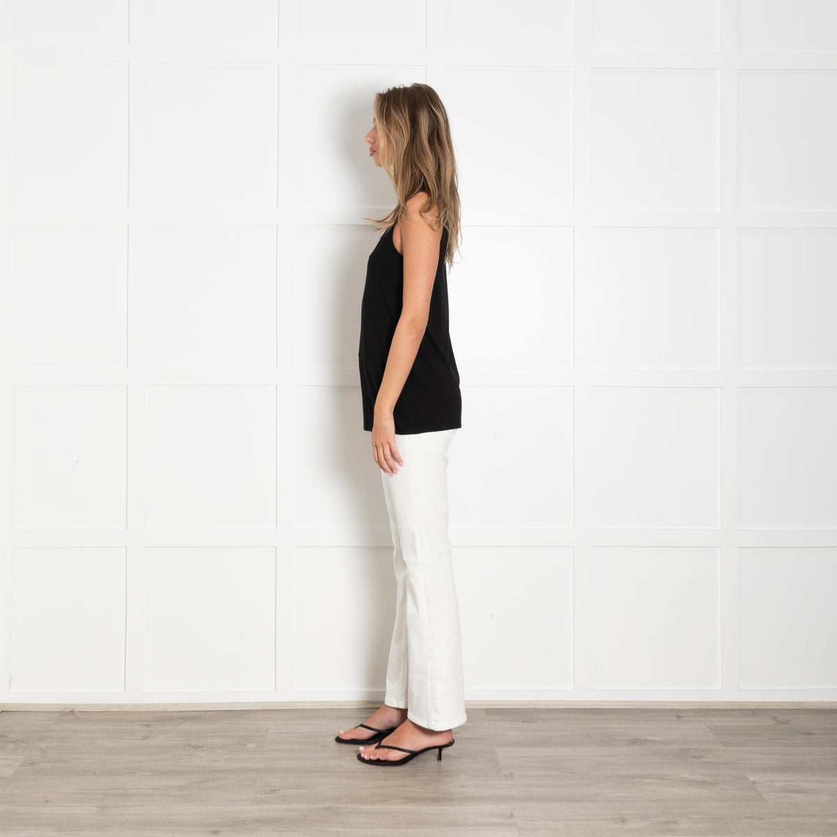 Eileen Fisher Black Jersey Vest Top