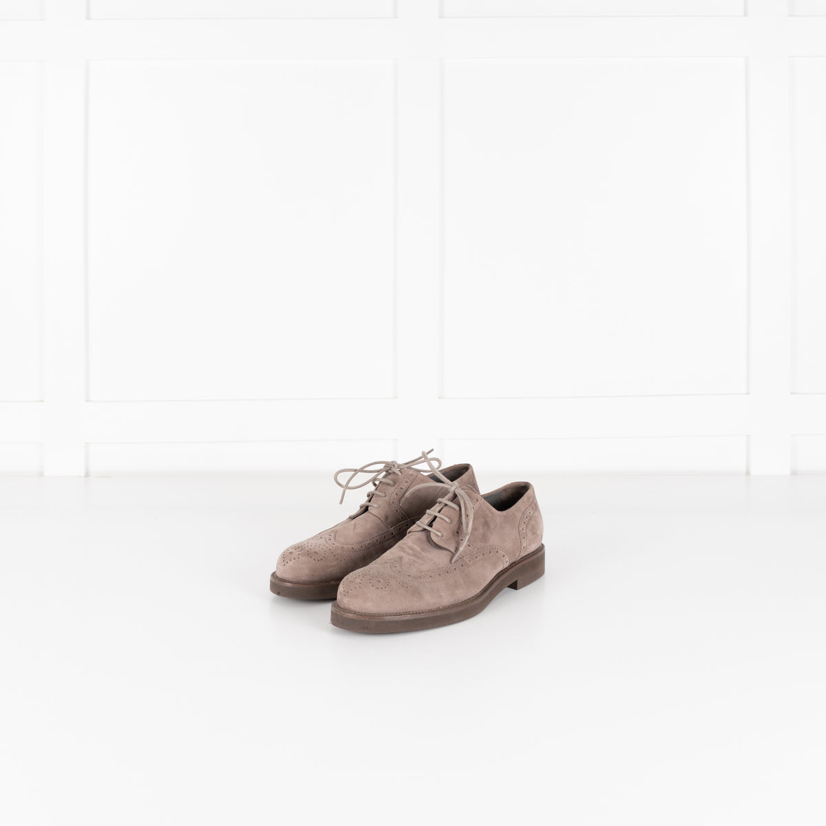 Loro Piana Grey Suede Brogue