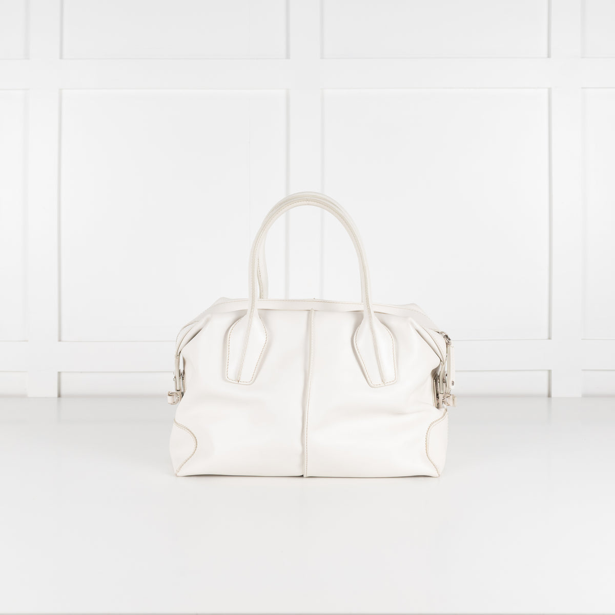 Tods Cream Leather Crossbody D-Bag