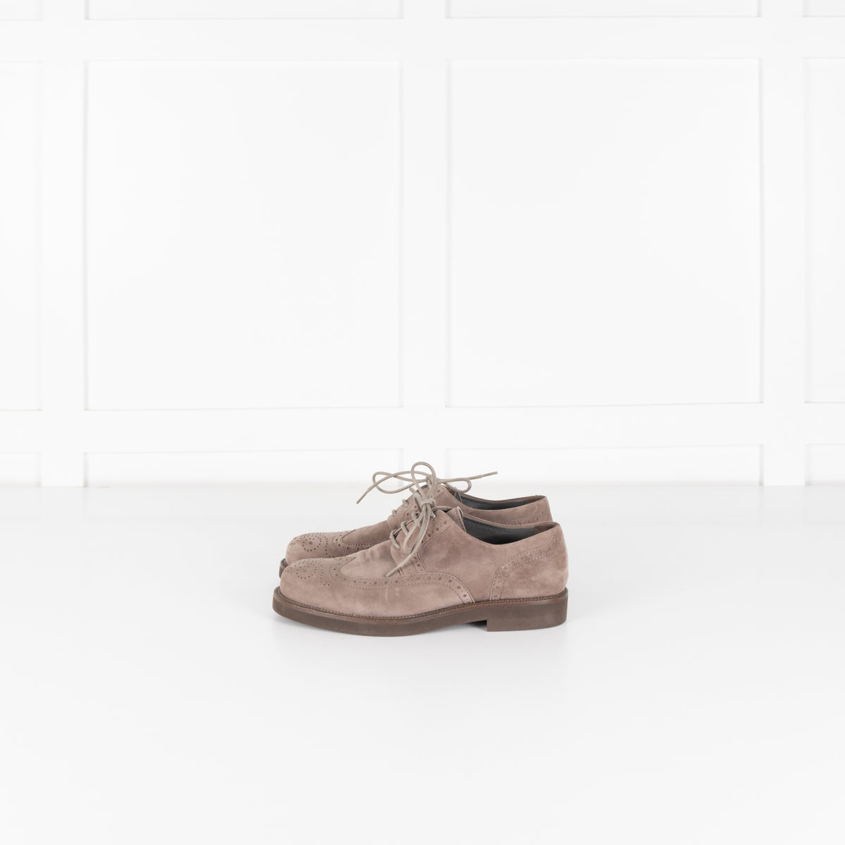 Loro Piana Grey Suede Brogue