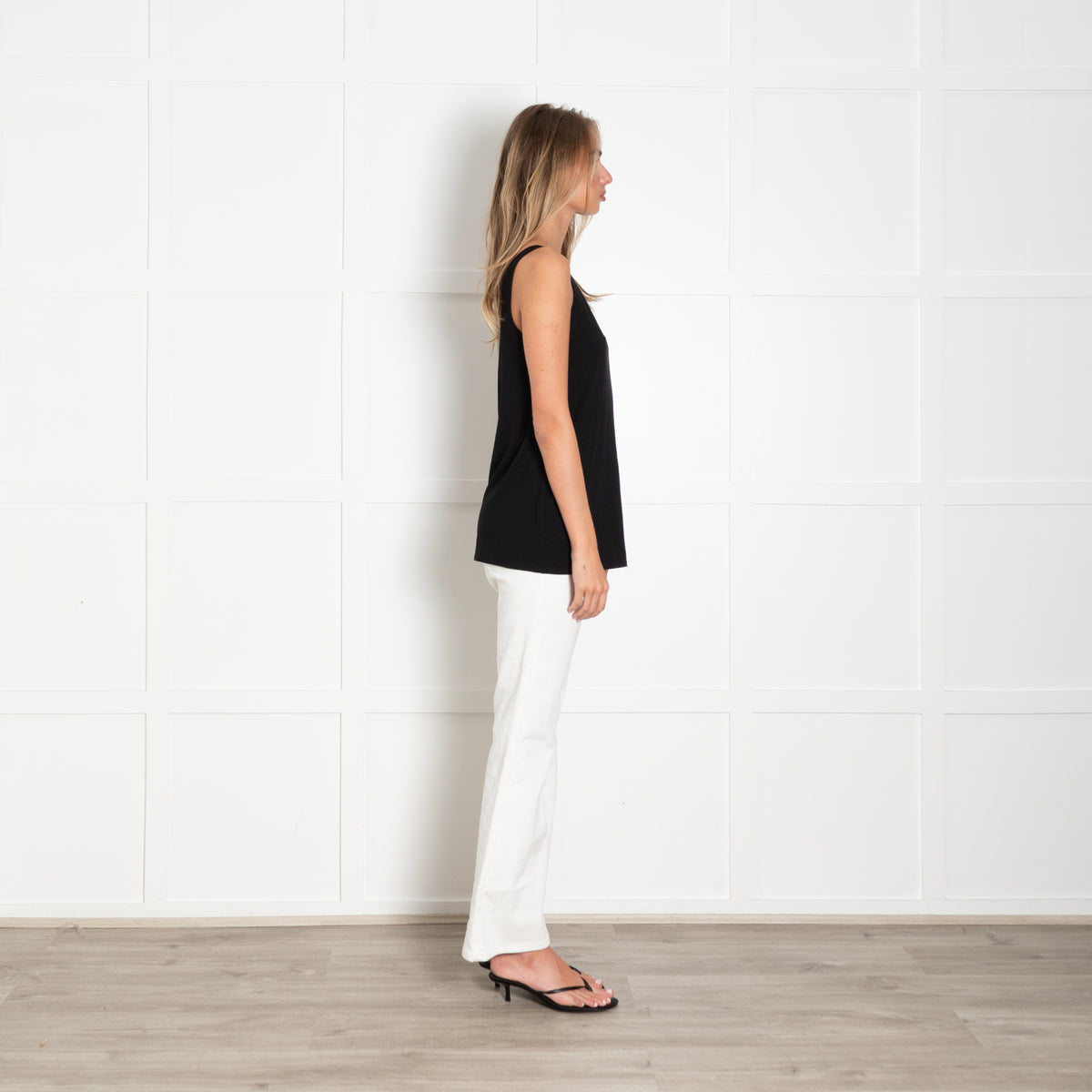 Eileen Fisher Black Jersey Vest Top