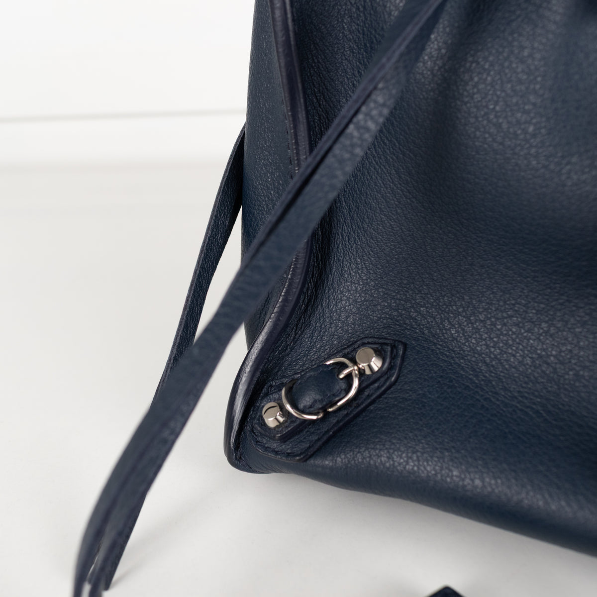 Balenciaga Navy Blue A6 Papier Moto Tote