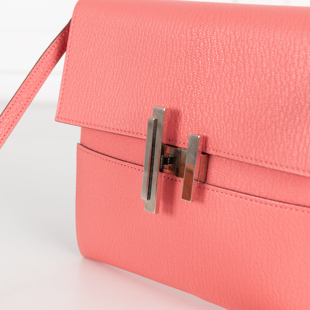 Hermes Rose d'Ete Chevre Cinhetic To Go Wallet