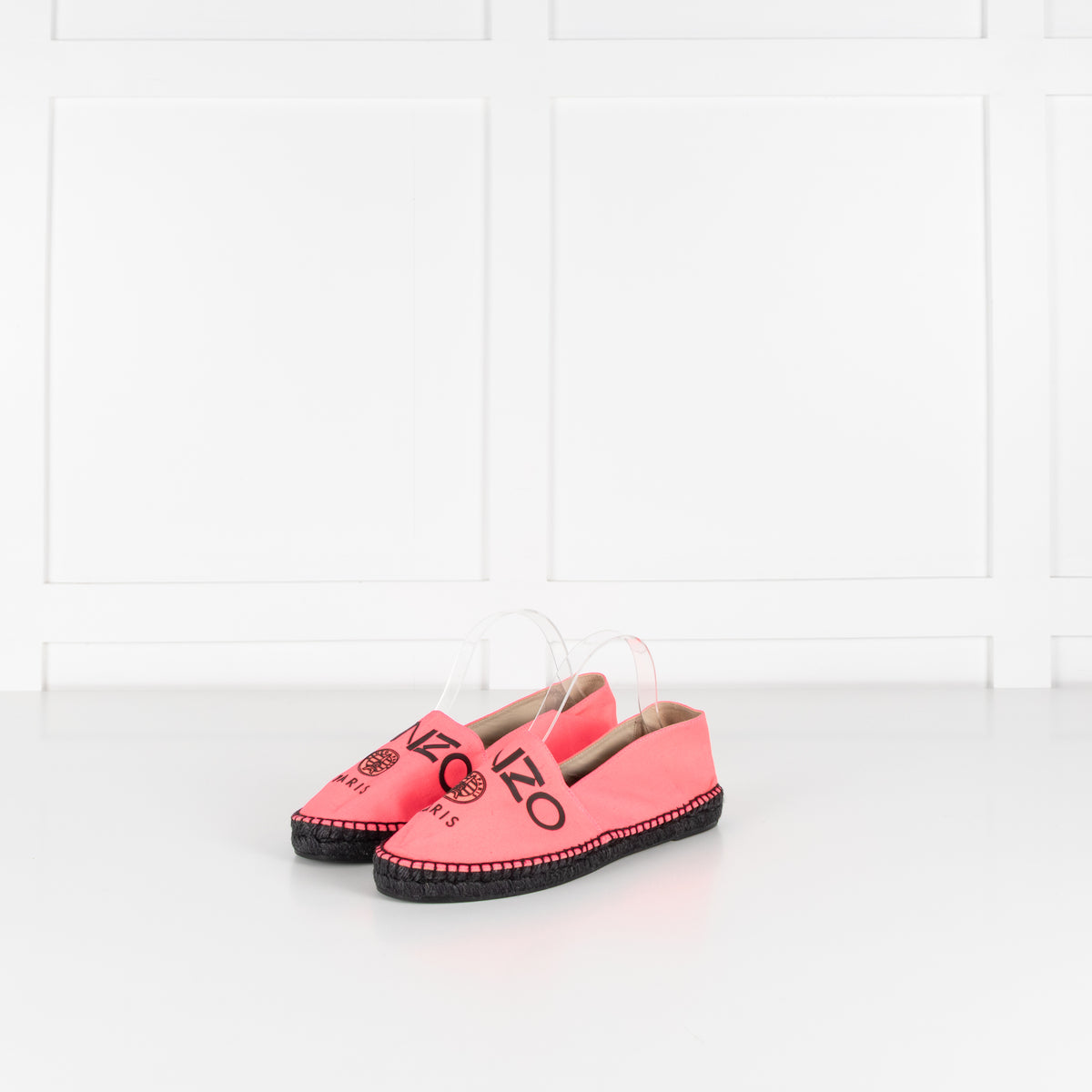 Kenzo Neon Pink Flat Espadrilles