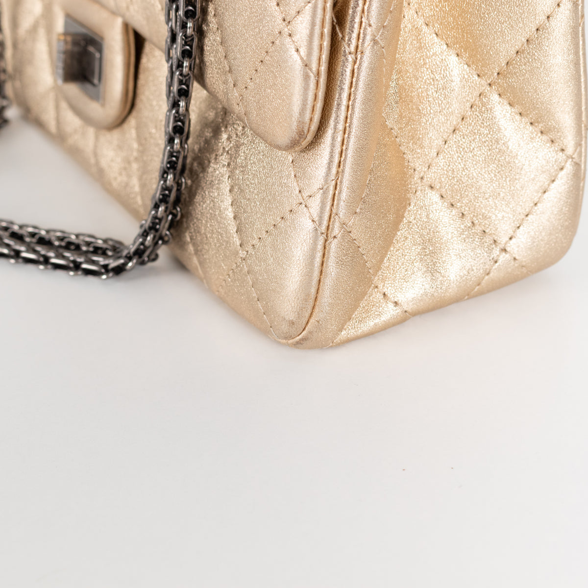Chanel (2014) Gold Reissue Mademoiselle Maxi Double Flap