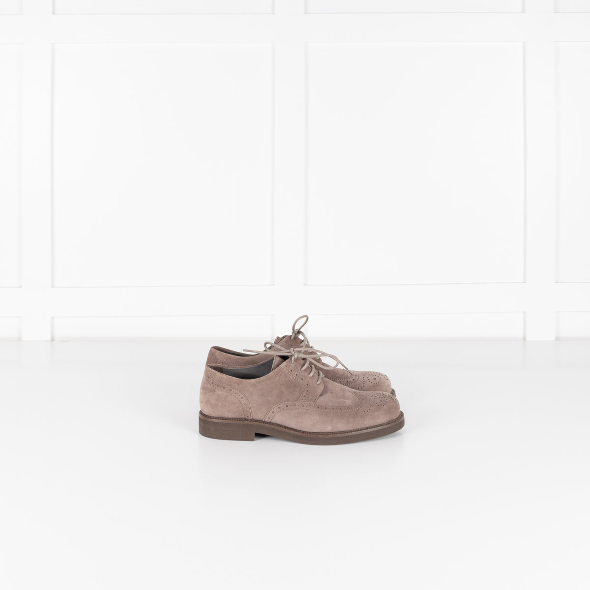 Loro Piana Grey Suede Brogue