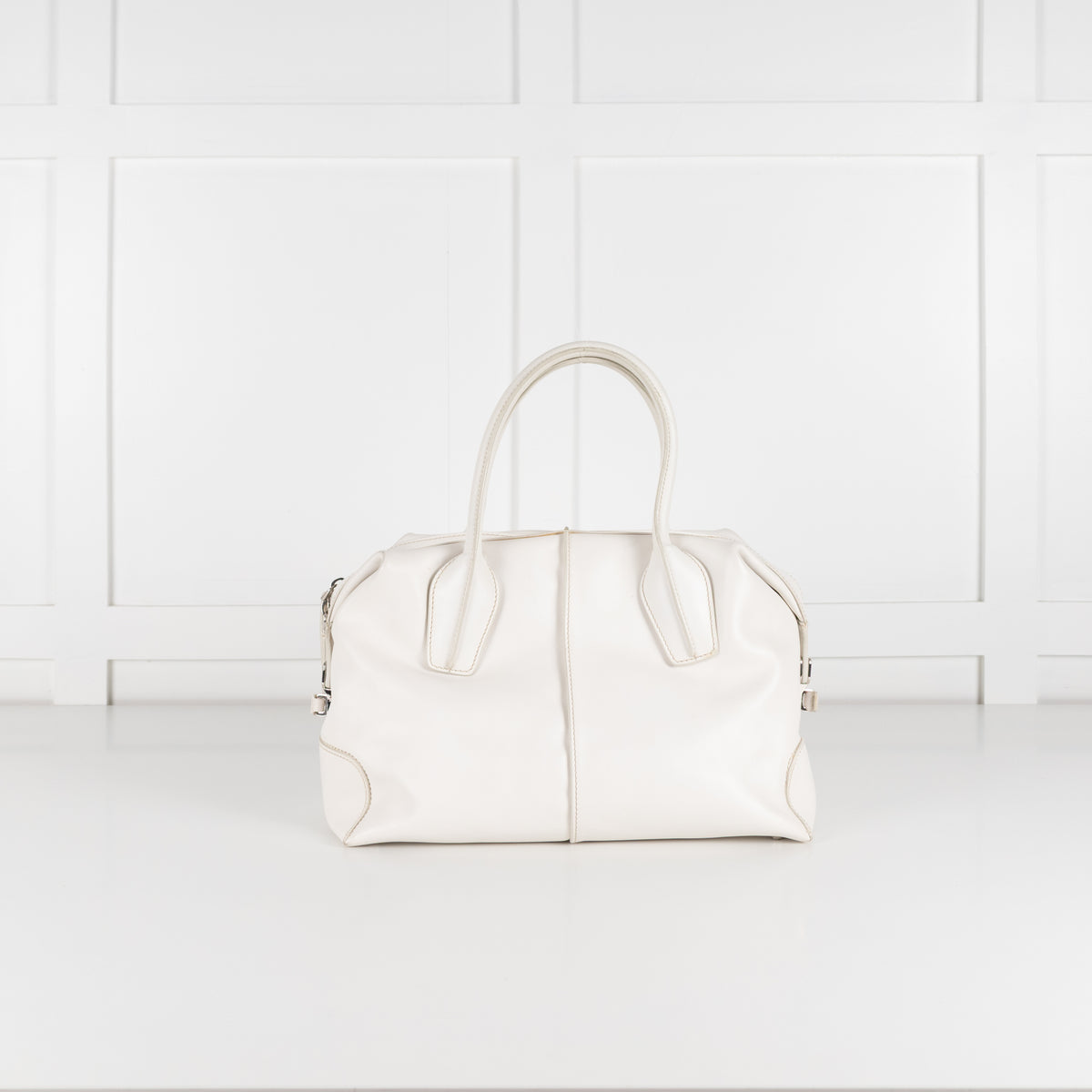 Tods Cream Leather Crossbody D-Bag