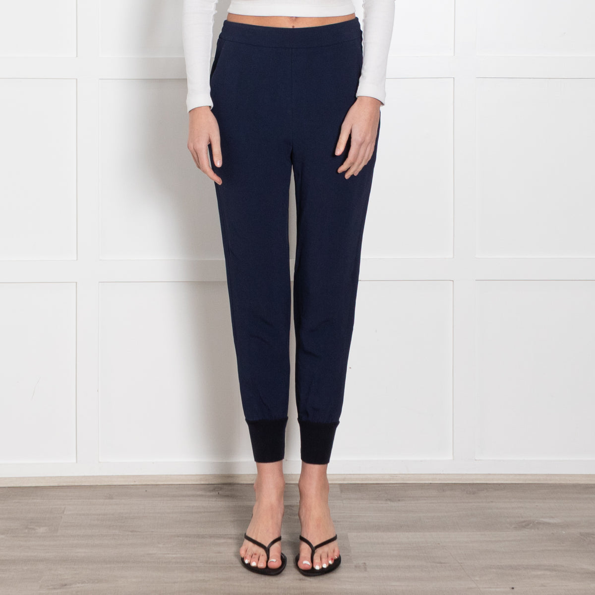 Stella McCartney Navy Blue Jogger Style Trousers